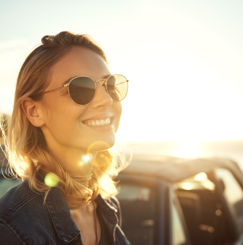 Woman working abroad