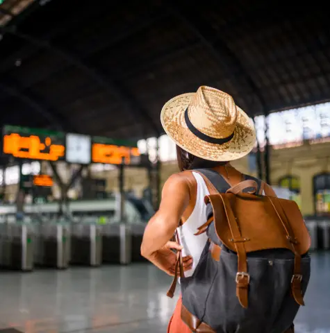 Woman going abroad